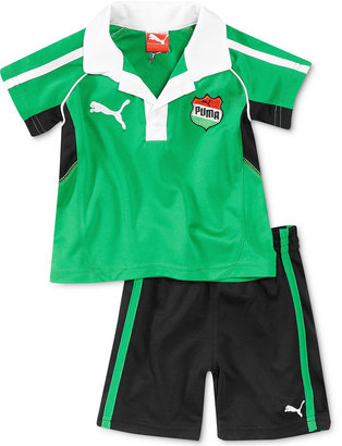 Puma Little Boys' Mexico Soccer Team Polo & Shorts Set
