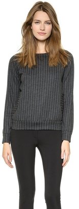 Lisa Perry Wide Pinstripe Sweatshirt