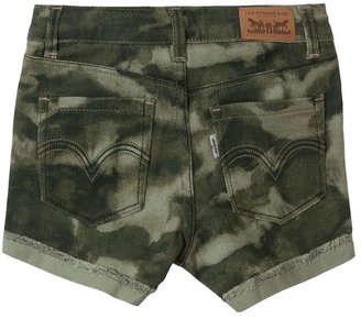 Levi's camouflage denim shorts - girls 7-16