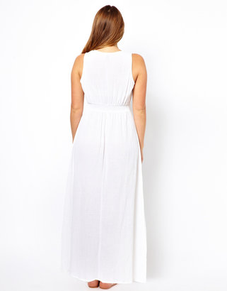 ASOS CURVE Exclusive Maxi Dress In Cheesecloth