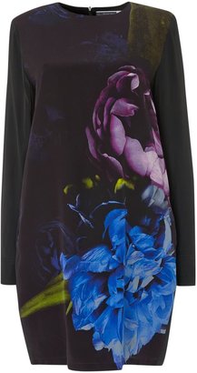 Sportmax Code Long sleeve floral shift dress