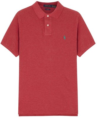 Polo Ralph Lauren Red piqué cotton polo shirt