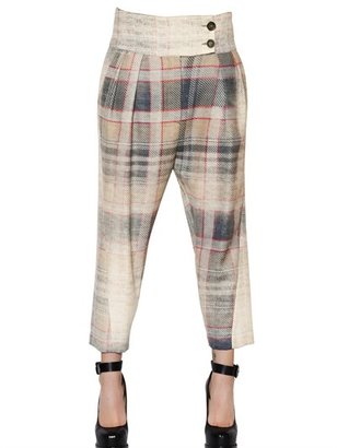 Vivienne Westwood Plaid Wool Flannel Capri Pants