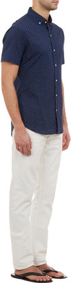 Ralph Lauren Black Label Denim Tulip-Print Button-Down Shirt