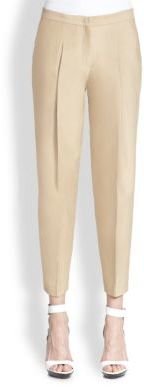 Burberry Cropped Pleat-Front Pants