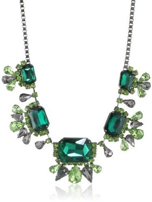 Adia Kibur Green Multi-Shape Crystal Stone Necklace, 16"