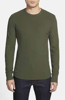 7 For All Mankind Waffle Knit Thermal Crewneck T-Shirt