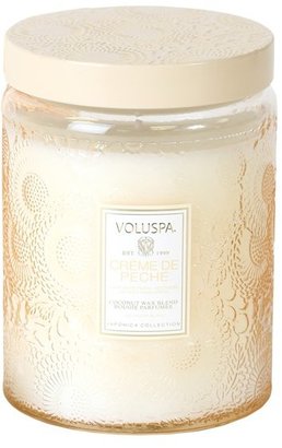 Voluspa 'Japonica - Crème de Peche' Large Embossed Jar Candle
