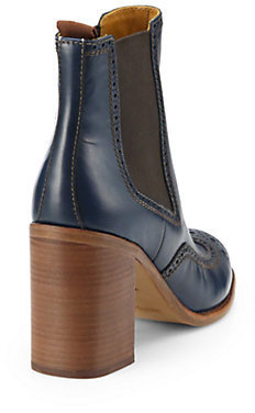 See by Chloe Rickie Leather Oxford Ankle Boots
