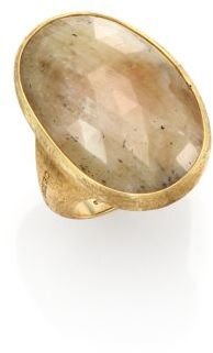 Marco Bicego Lunaria Unico Brown Sapphire & 18K Yellow Gold Cocktail Ring