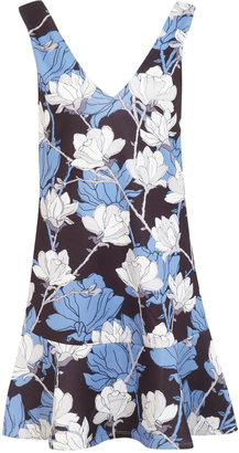 Miss Selfridge Sketch floral drop waist dress