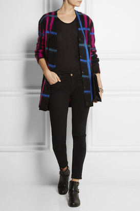 Kenzo Checked knitted cardigan