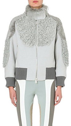 Marc Jacobs Shearling-panel bomber jacket