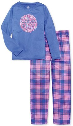 Calvin Klein Girls' or Little Girls' 2-Piece Pajamas