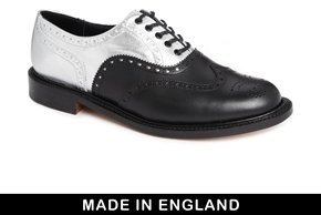 ASOS Brogue Shoes Made in England - Black/silver