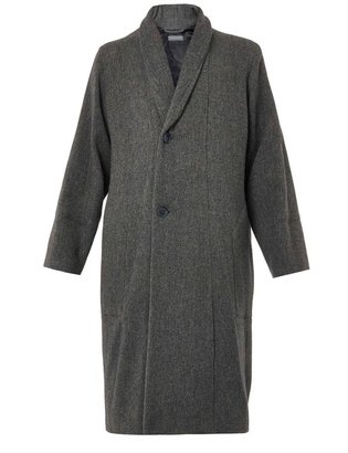 Christophe Lemaire Oversized shawl-collar wool coat