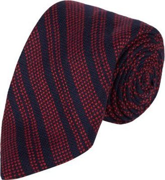 Barneys New York Textured-Stripe Jacquard Neck Tie