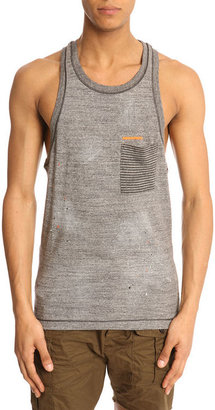 DSquared 1090 DSQUARED - Used Grey Stained Tank Top
