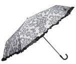 Dorothy Perkins Womens Lace umbrella with crook- Grey