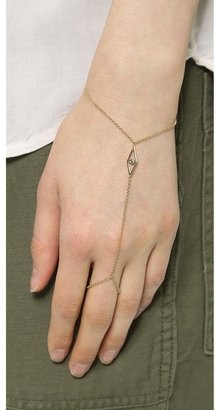 Jennifer Zeuner Jewelry Mini Eye with Sapphire Hand Chain