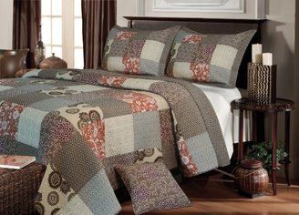 Greenland Home Fashions Stella Quilt Set, Full/Queen