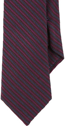 Barneys New York Shadow-Stripe Jacquard Tie