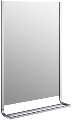 Kohler Loure 24.75 in. L x 35.875 in. Wall Mirror and Double Towel Bar in Polished Chrome