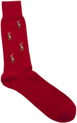 Polo Ralph Lauren Accessories Red Full Colour Pps Socks