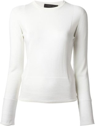 Calvin Klein COLLECTION slim fit knit top