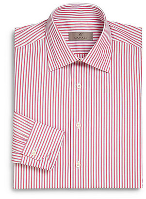 Canali Regular-Fit Wide Stripe Dress Shirt