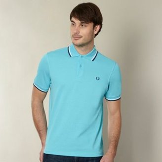 Fred Perry Turquoise double tipped polo shirt