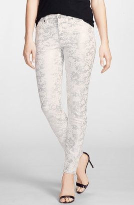 Vince Camuto 'Dreamscape' Foiled Skinny Jeans