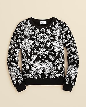 Wildfox Couture Girls' Floral Hologram Sweatshirt, Sizes 7-14 - Bloomingdale's Exclusive