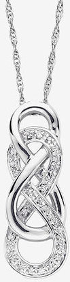 Fine Jewelry Infinite Promise 1/10 CT. T.W. Diamond Pendant Necklace