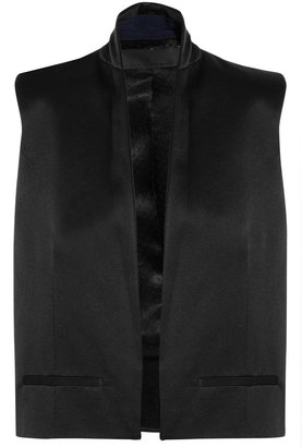 Haider Ackermann Taroni cotton and silk-blend satin vest