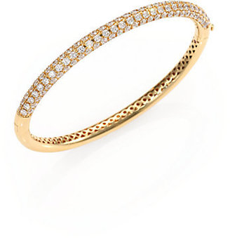 Roberto Coin Fantasia Diamond & 18K Yellow Gold Bangle Bracelet