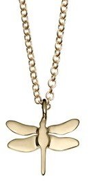 Minor Obsessions Dragonfly Necklace - 10 Karat