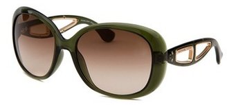 Michael Kors Michael By Women's Sanibel Square Translucent Green Sunglasses