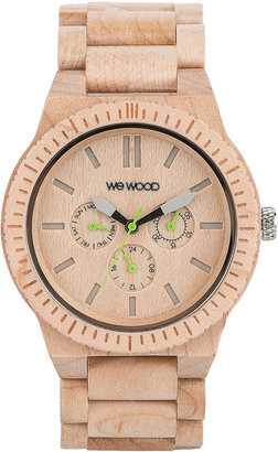 WeWood Watches 28984 WeWood Watches Kappa Maple Wood Chrono Watch, Beige
