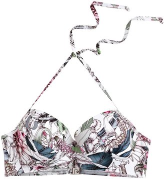 Next Floral Swimwear: Plunge Bikini Top