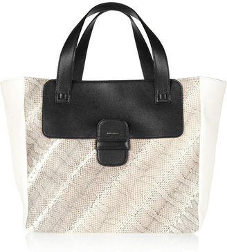 Marc Jacobs Color-block leather and ayers tote