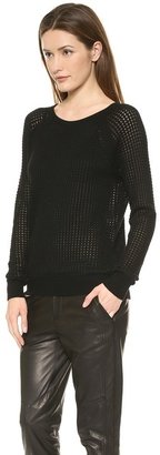 Vince Raglan Thermal Cashmere Sweater