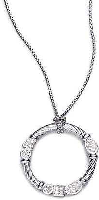 David Yurman Confetti Pendant with Diamonds on Chain