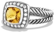 David Yurman Petite Albion Ring with Citrine and Diamonds