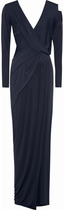 Donna Karan Draped sateen-jersey gown