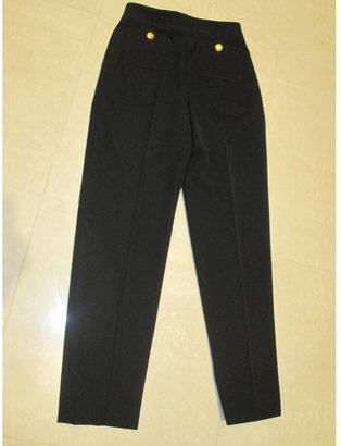 Chanel Chic Black Tailored Straight Leg Trousers Size Fr36