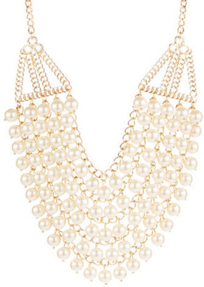 Cara Faux Pearl Collar Necklace