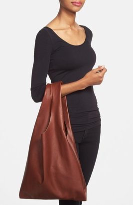Baggu 'Medium' Leather Shoulder Bag