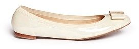 Nobrand 'Tock' bow patent leather ballerina flats
