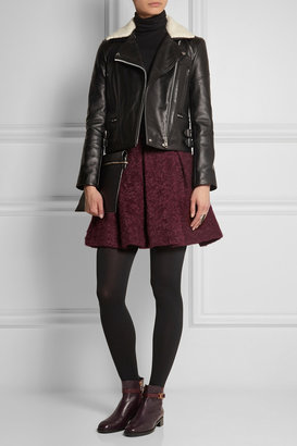 Karl Lagerfeld Paris Hadly pleated woven mini skirt